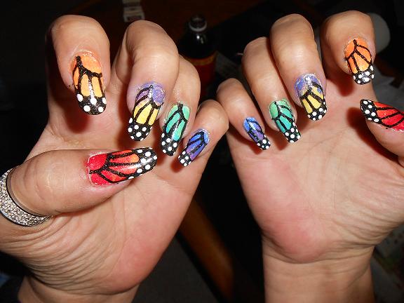 Rainbow Butterfly Wings