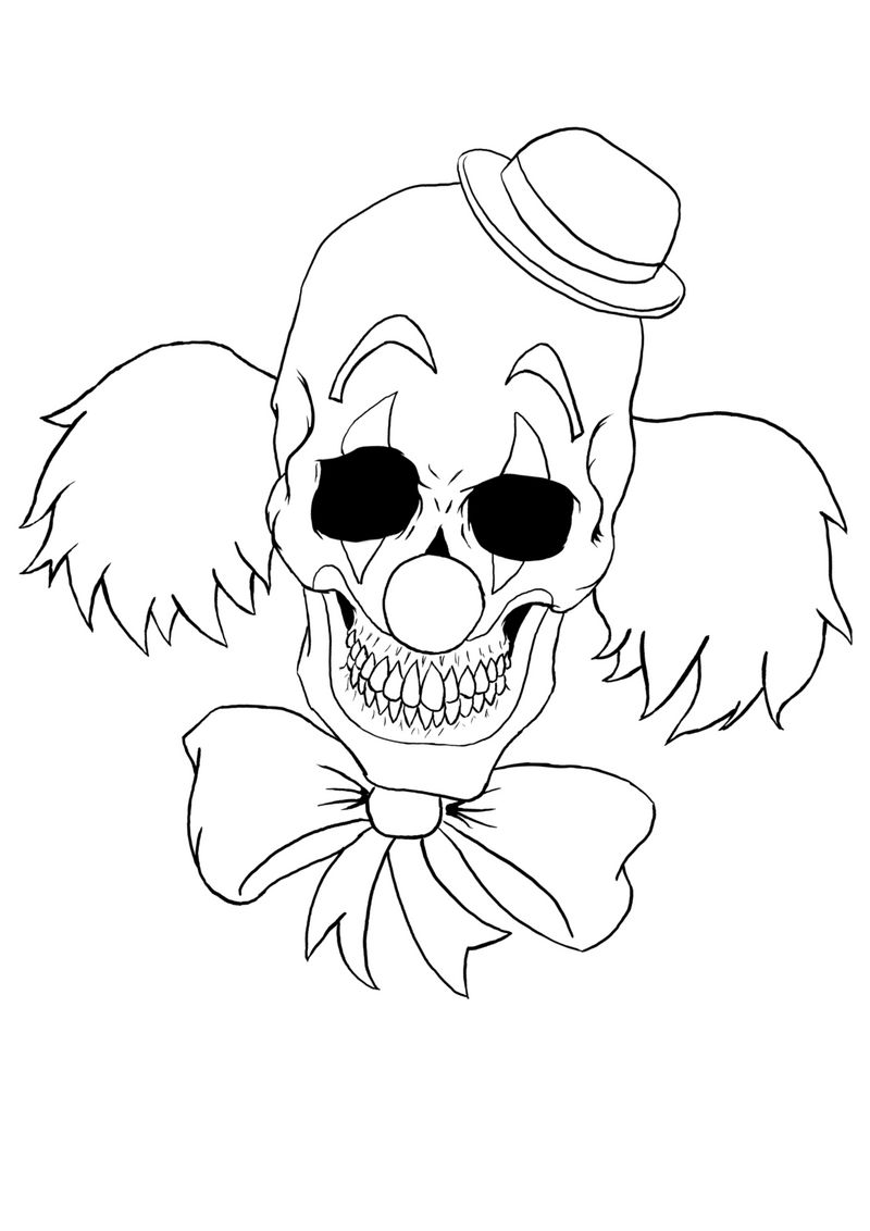 Clown Lineart