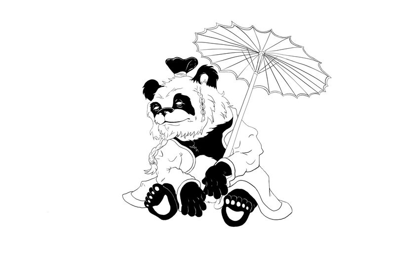 Panda Lineart