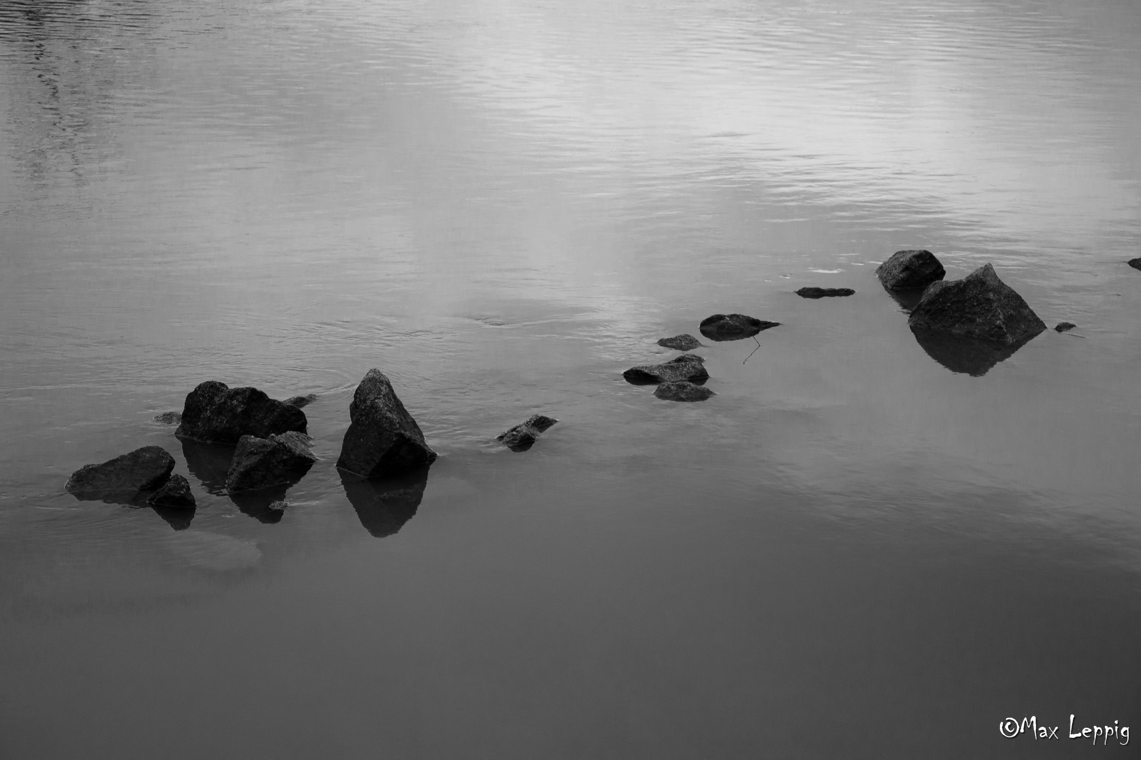 Stones in the water