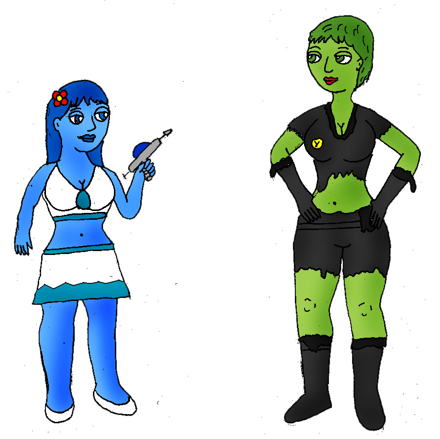 Ice Flower and Radioactive Girl