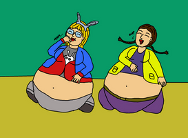 Barbara and Sophie Full Bellies