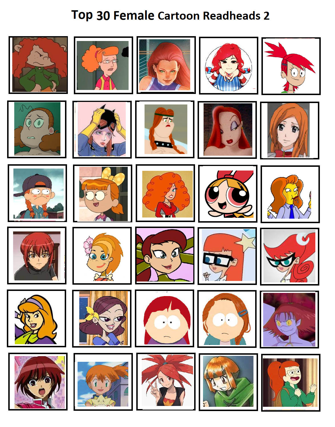 Cartoon Ragheads Top 30 Female Cartoon Gingers and Redheards 2 by RockyRock76 on DeviantArt