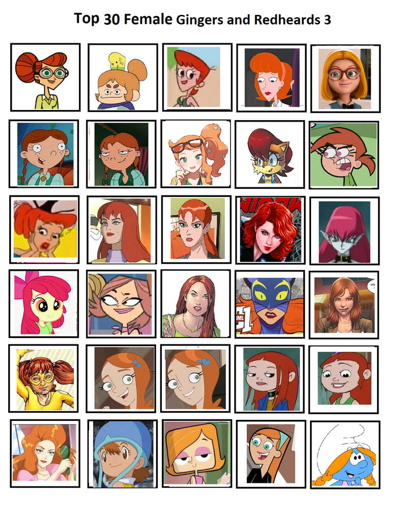 Top 30 Female Gingers and Redheads 3 by on DeviantArt