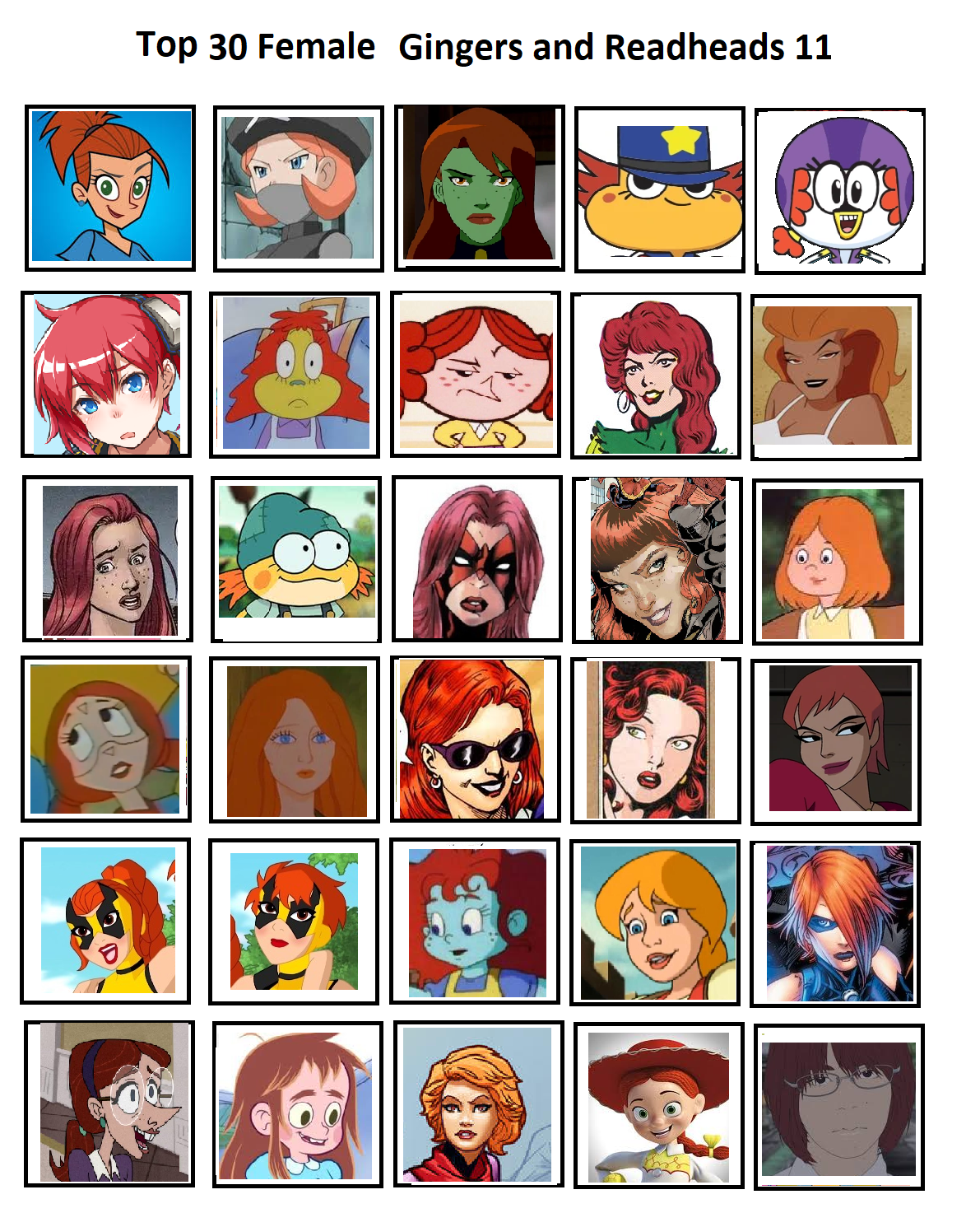 Cartoon Ragheads Top 30 Female Cartoon Gingers and Redheads 11 by RockyRock76 on DeviantArt