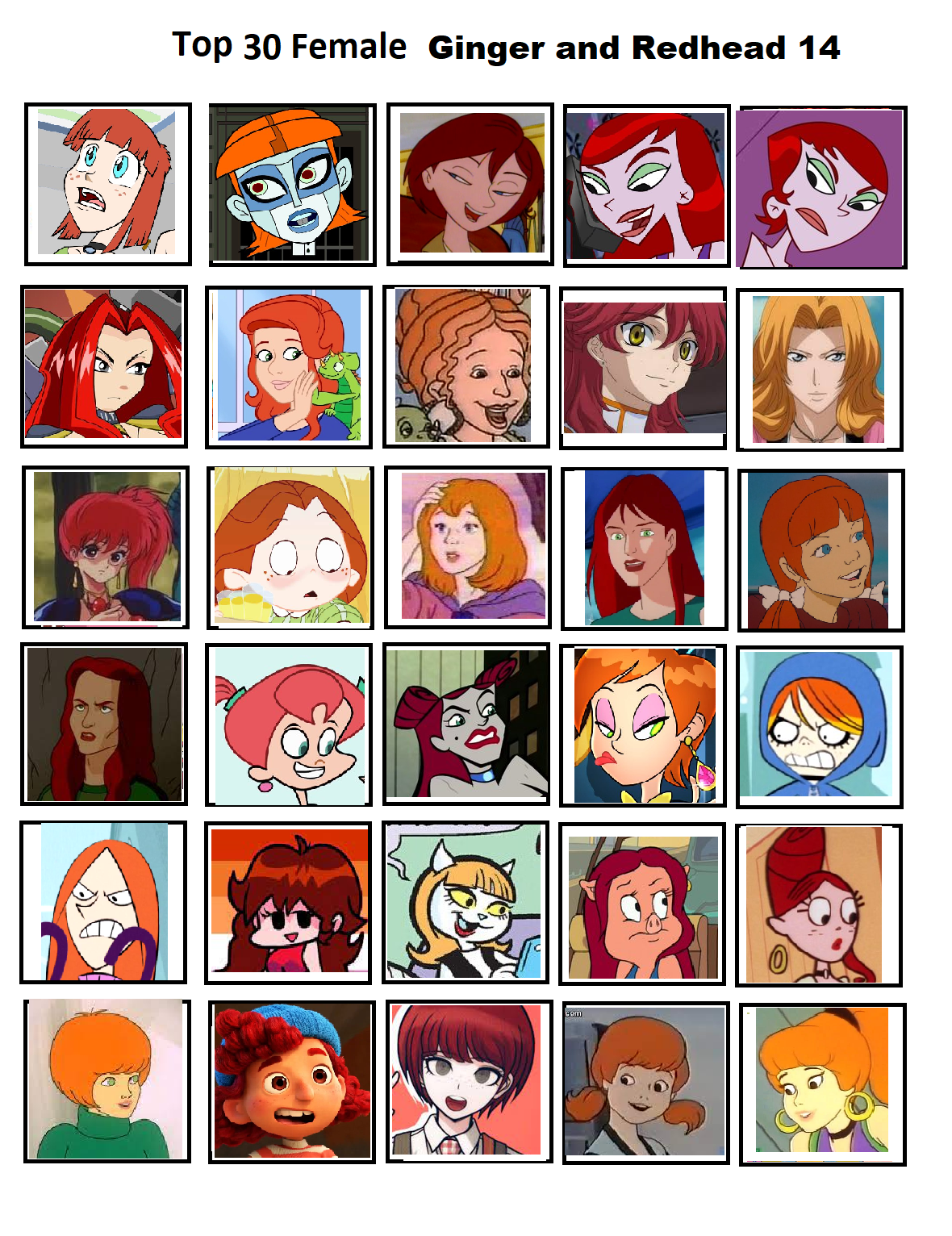 Cartoon Ragheads Top 30 Female Cartoon Gingers and Redheads 14 by RockyRock76 on DeviantArt