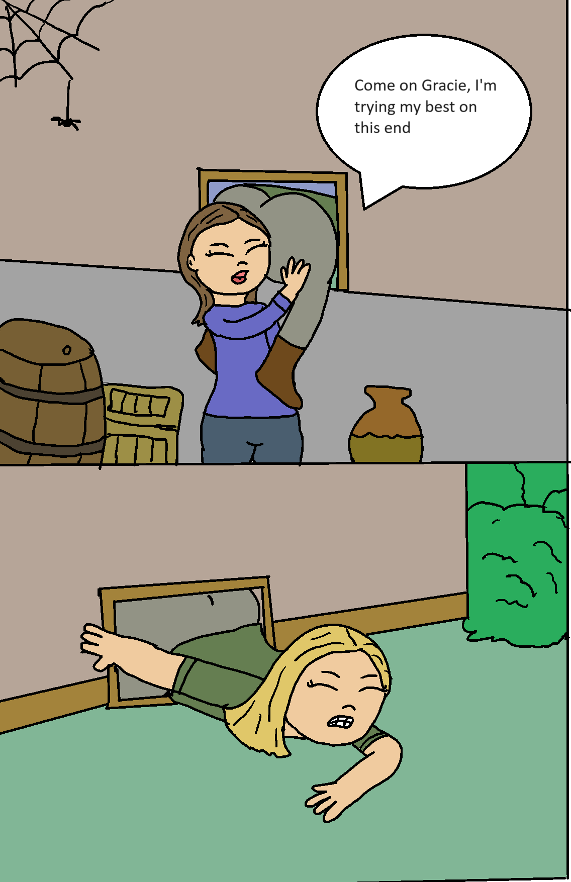 Stuck On Question Deviantart Gracie is Stuck by RockyRock76 on DeviantArt