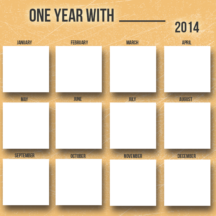 One year with.. Blank meme