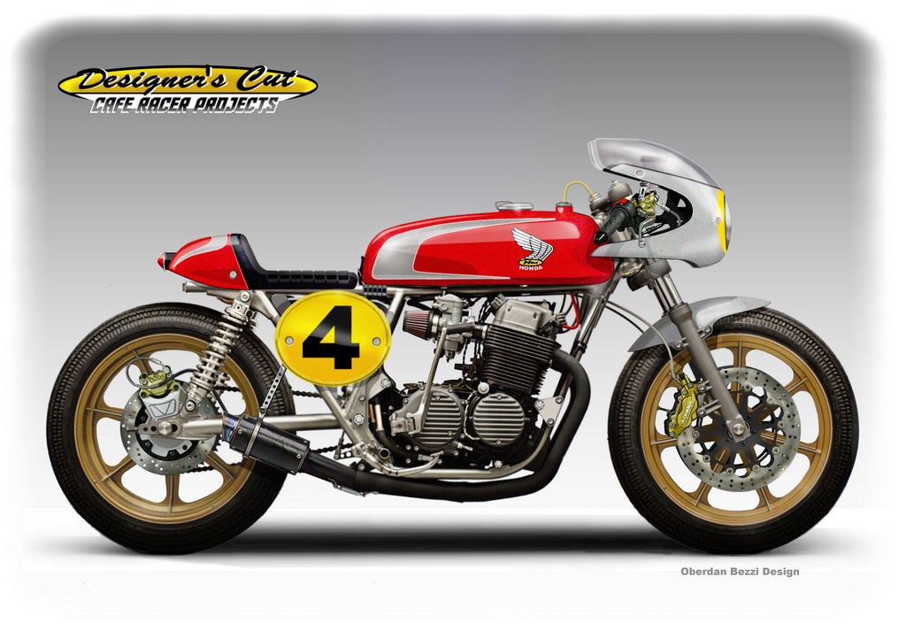 rechtdoor appel trog HONDA CB 750 FAB FOUR Cafe Racer by obiboi on DeviantArt