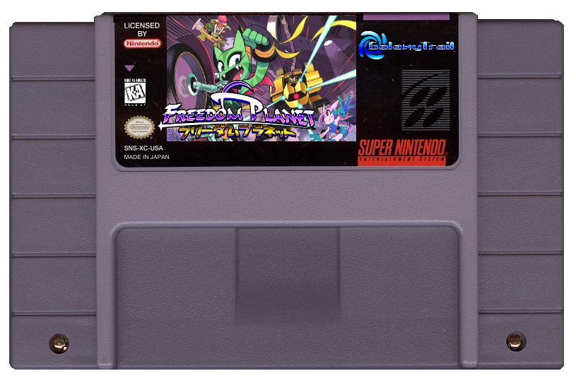 Freedom Planet Super NES Cartridge