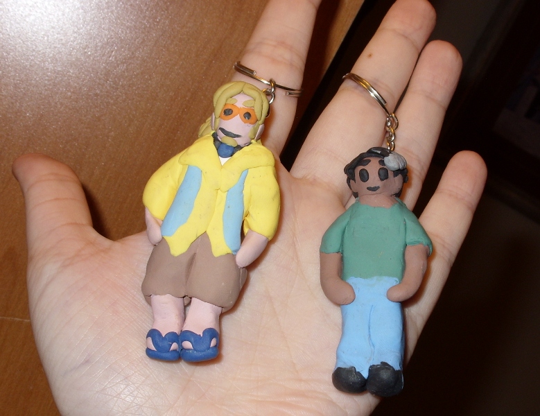 TJ and Amal Keychains