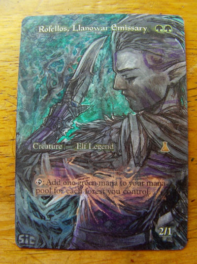 Rofellos, Llanowar Emissary by seesic