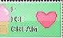 I love Ice Cream stamp