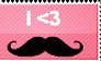 I love mustaches Stamp