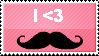 I love mustaches Stamp by TheBaileyMonster