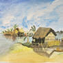 River village in Bangladesh