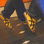 yellow twin shoes