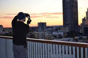 Photographer at Dawn by MayEbony