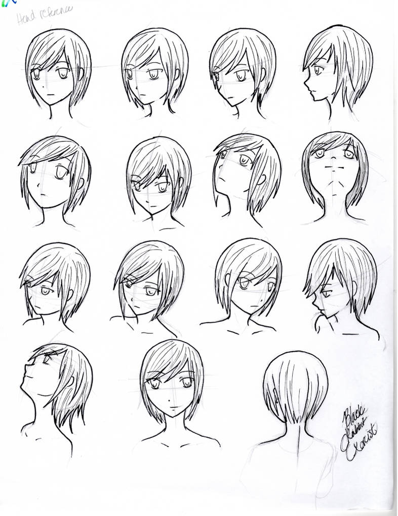 Reference- Head face angles and perspective by BlackRabbitExorcist on