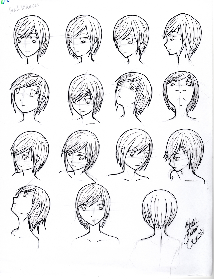 Reference- Head face angles and perspective by BlackRabbitExorcist on