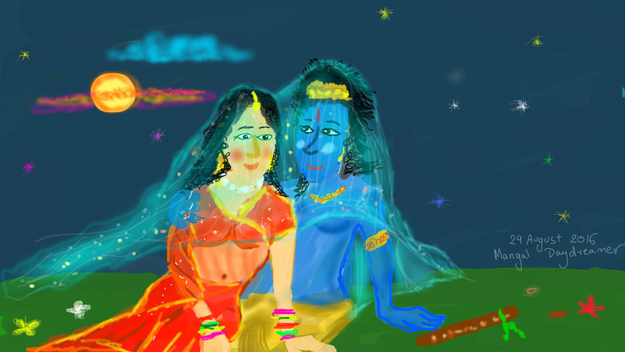 Romantic Radha Krishna by sumangal16 on DeviantArt
