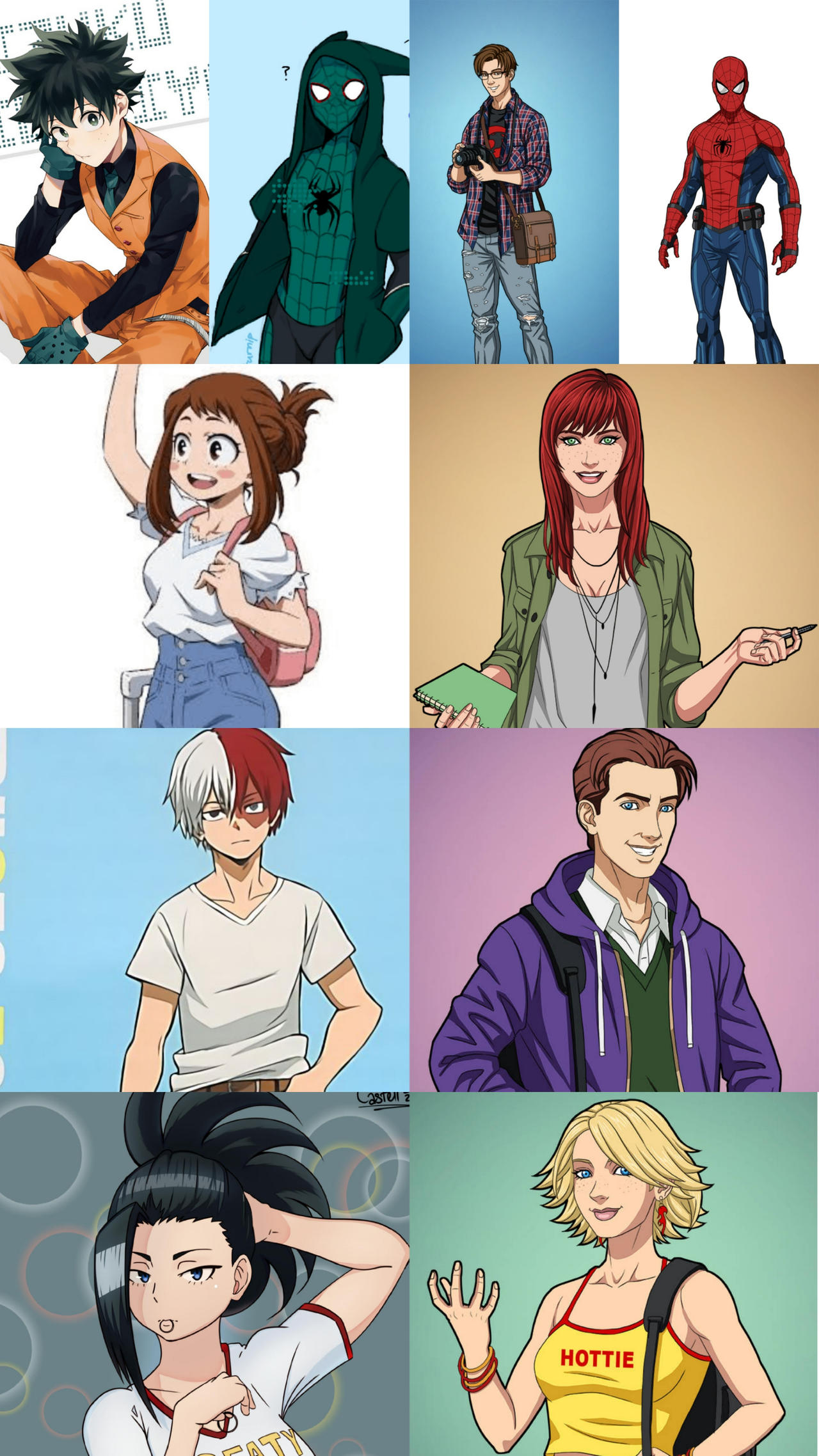 MHA Characters as Spider-Man Characters