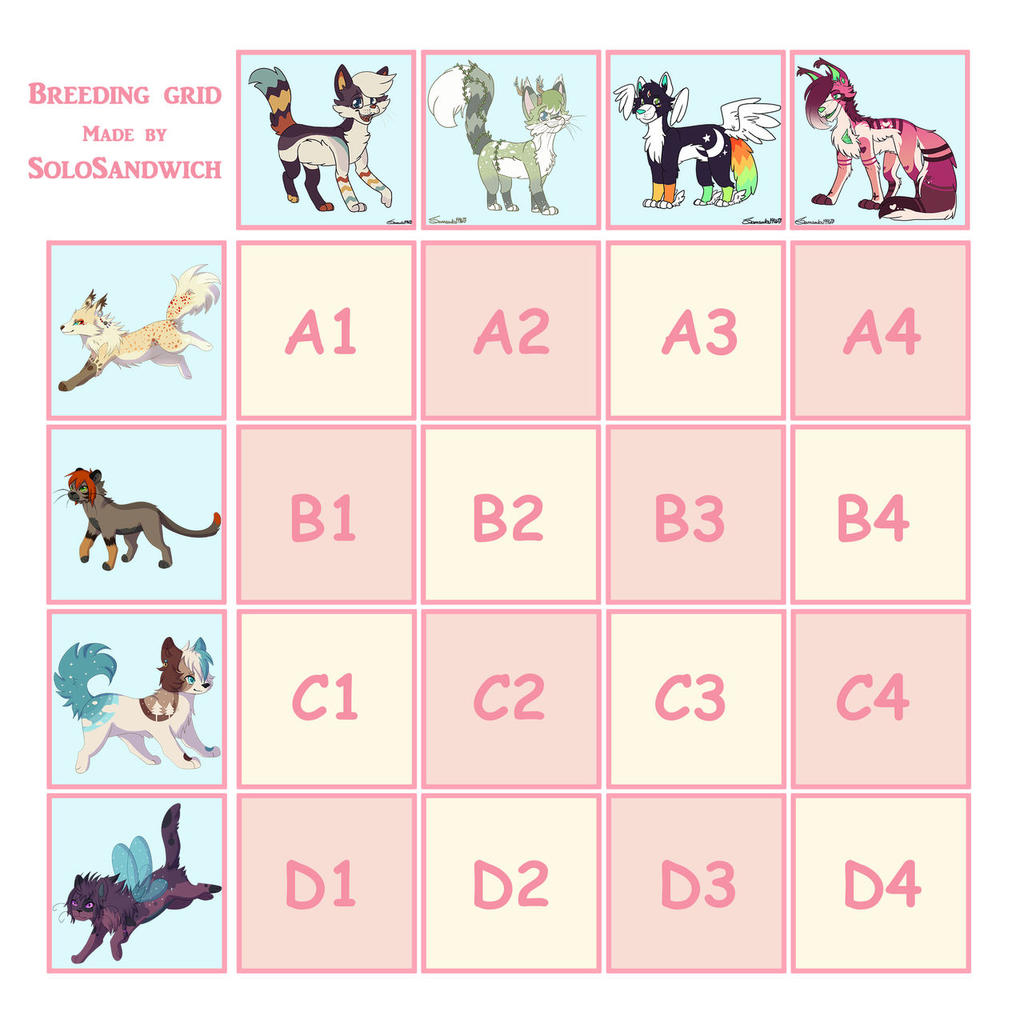 Breeding Grid Breeding Grid Collab by LizzysAdopts on DeviantArt