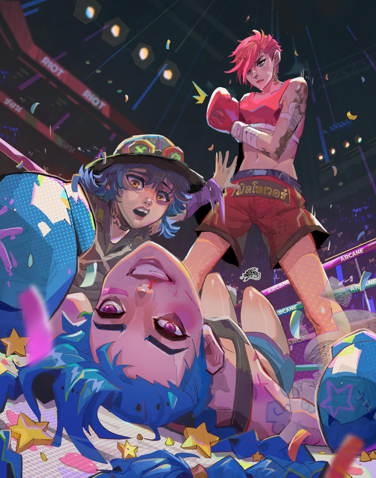 Pink Vs Vi Vi vs Jinx edit version by DemonG3 on DeviantArt