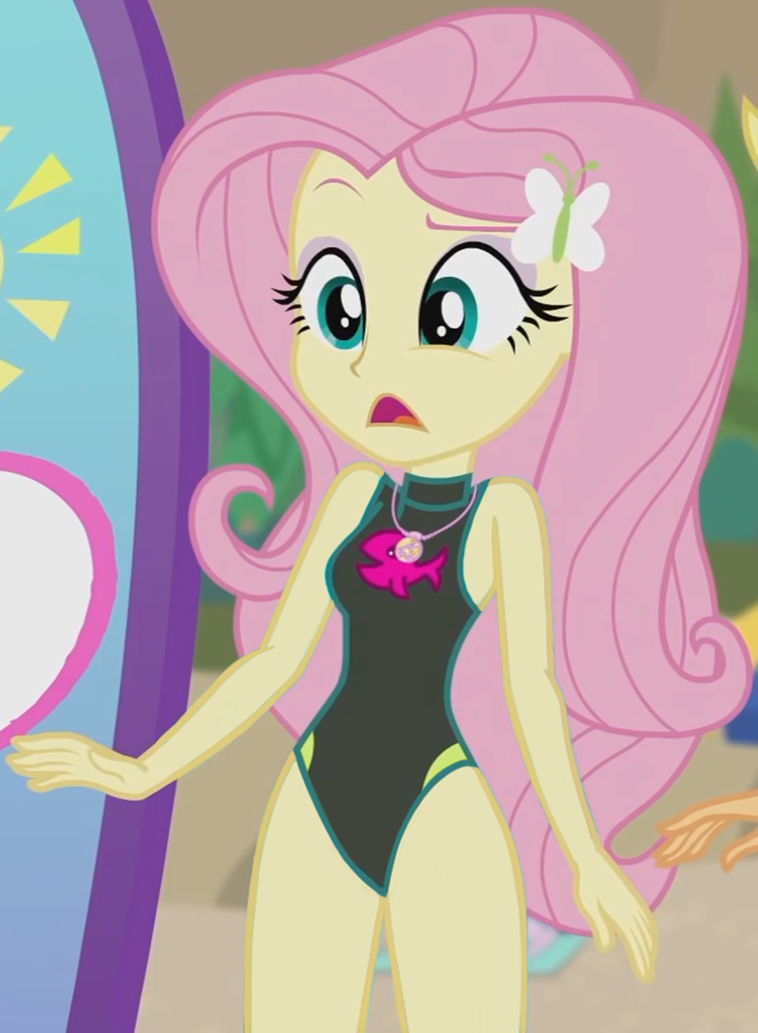 Fluttershy in a sexy swimsuit