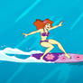 Daphne Blake surfing in Aloha Scooby Doo 5