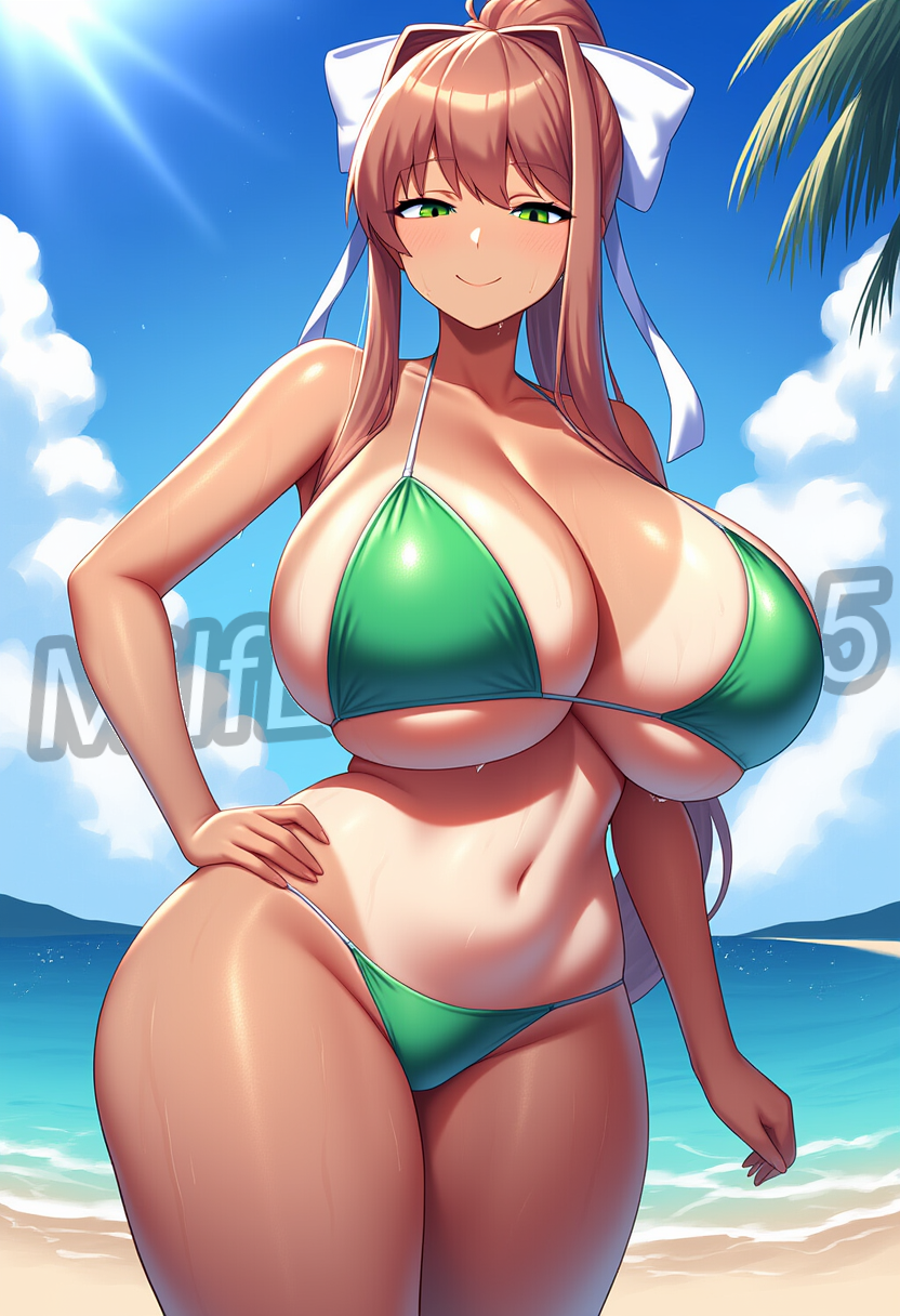Monika Bikini Thicc Curvy By MilfLover5335 On DeviantArt monika-bikini-thicc-curvy-by-milflover5335-on-deviantart