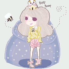 [fanart and practice] bee and puppycat