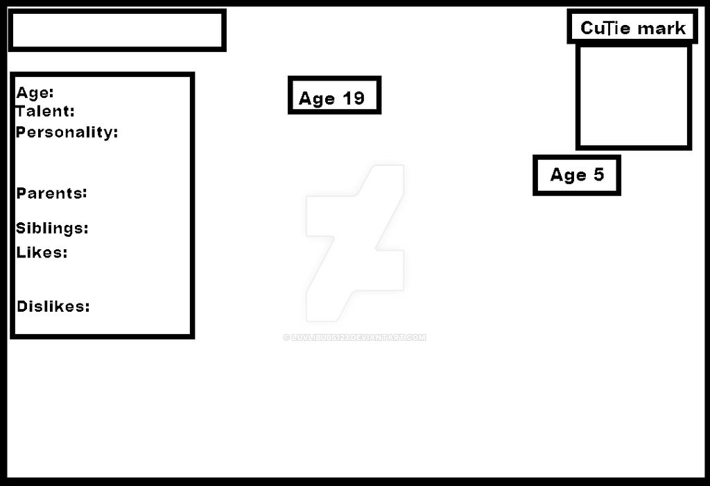 Mlp Character Sheet by Luvlibubs123 on DeviantArt