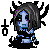 Drowned Ophelia: pixel avatar