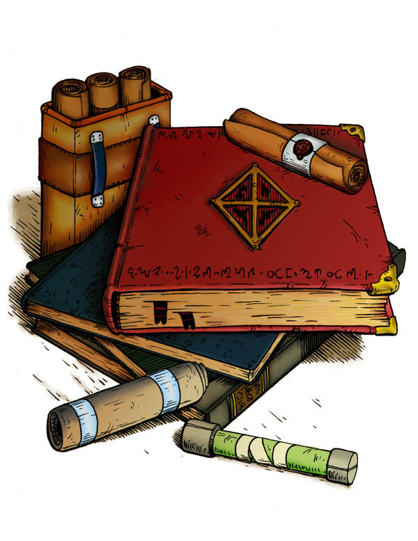 Magic Scrolls and Books by CarlosTorreblanca on DeviantArt