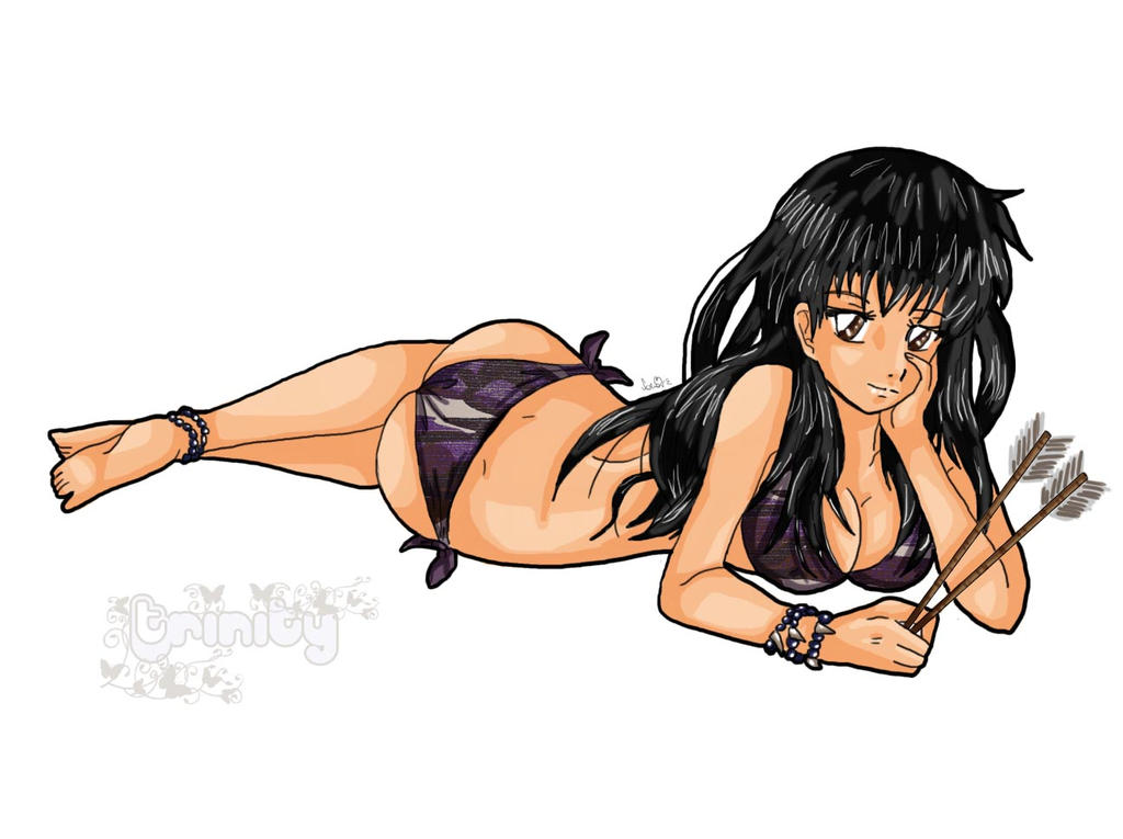 Commission + Sexy Kagome + by OoTrinityCircusoO on DeviantArt.