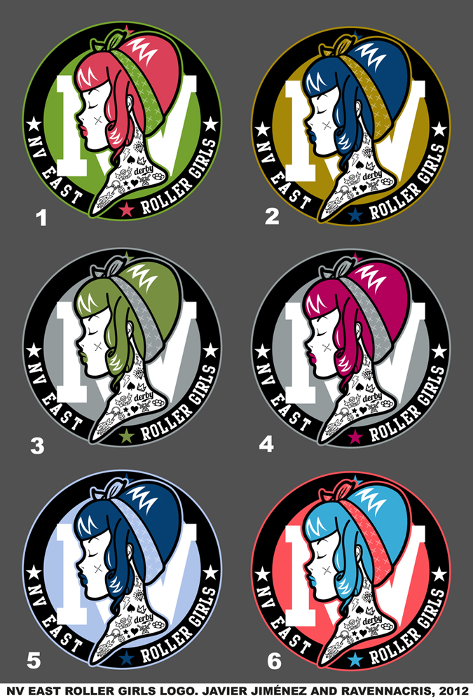 NV East Roller Girls Logo