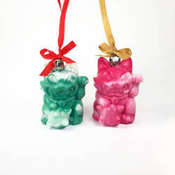 Maneki Wananeko Xmas ornaments