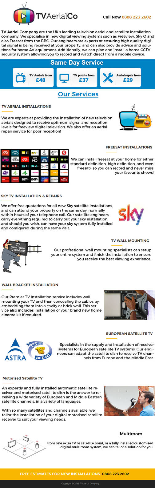 TV Aerial Company Infographics by danywald597
