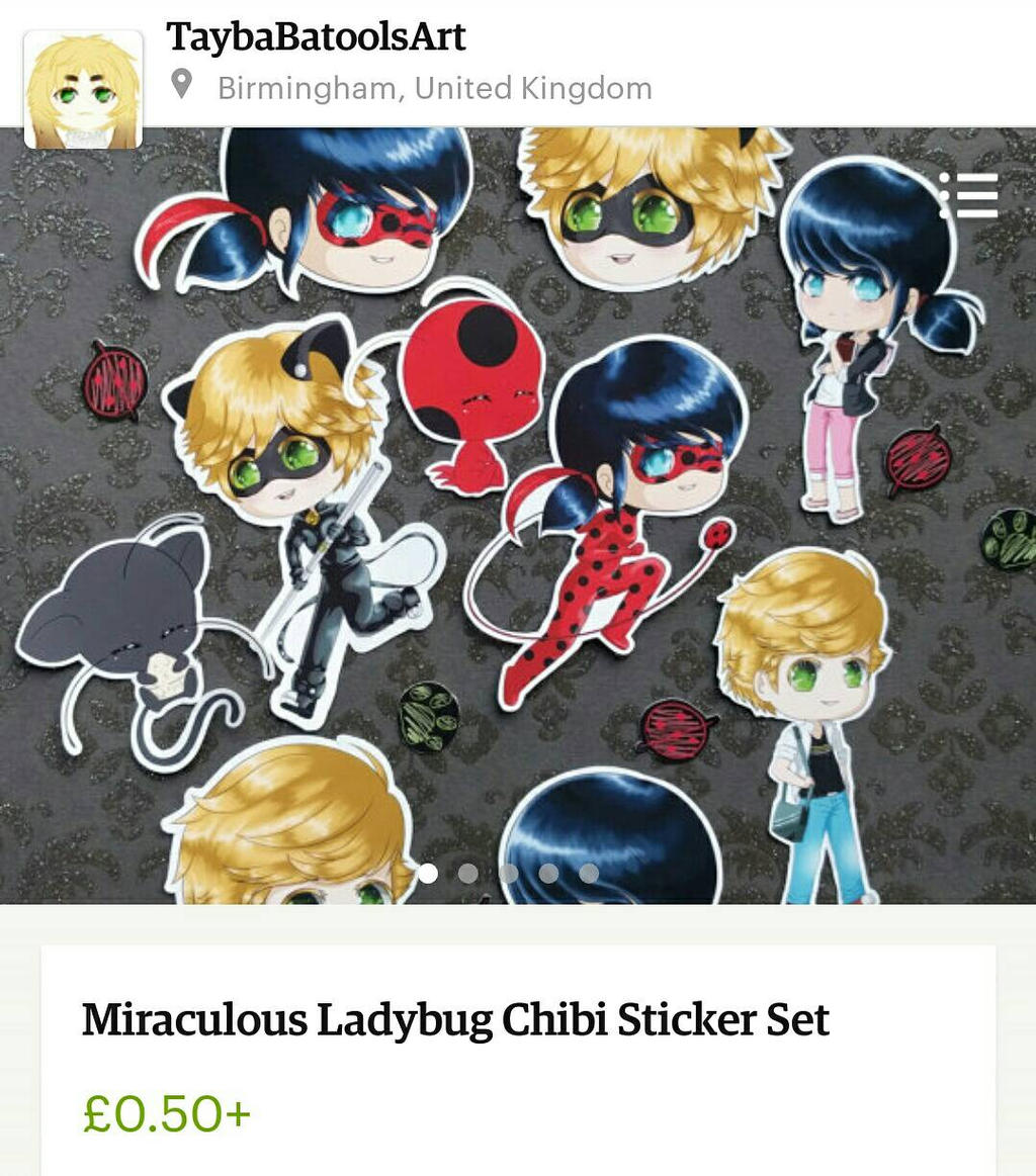 miraculous ladybug stickers by taybabatool on deviantart