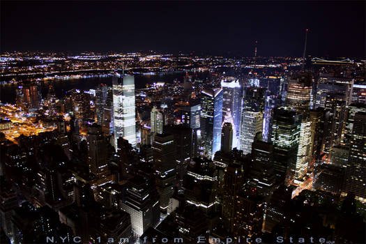 NYC 1am from Empire State