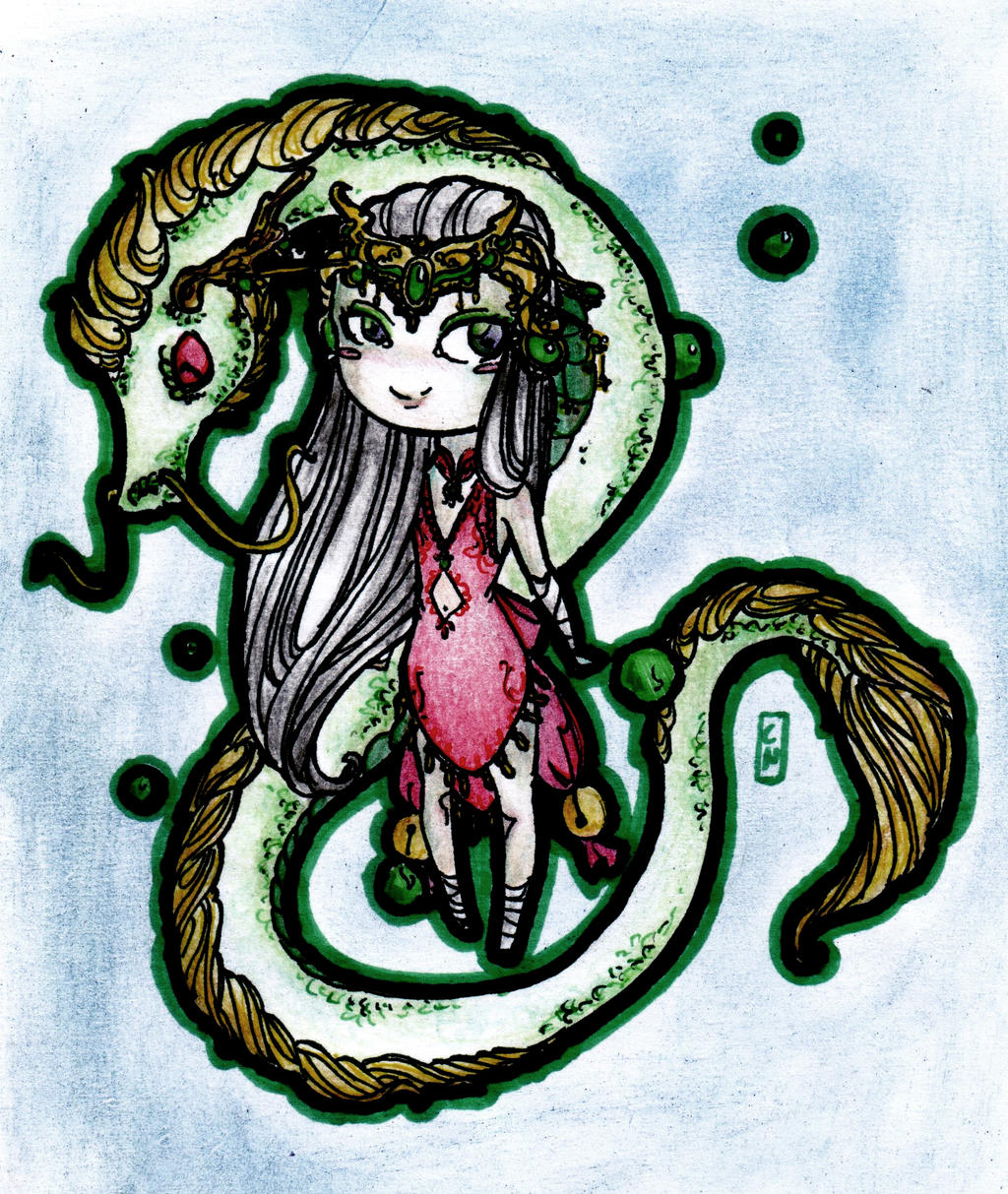 Jade Dragon Empress Syndra[Commission]