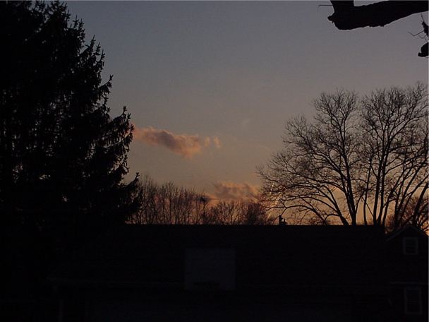 Sunset Over Garage