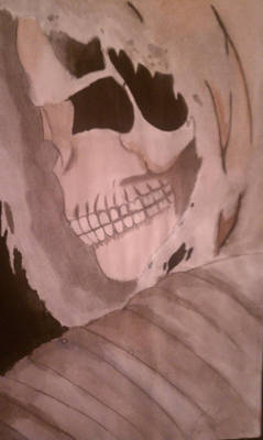 Skeleton Watercolor painting