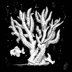 Inktober day 20. Coral