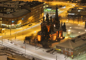 snowy Tampere