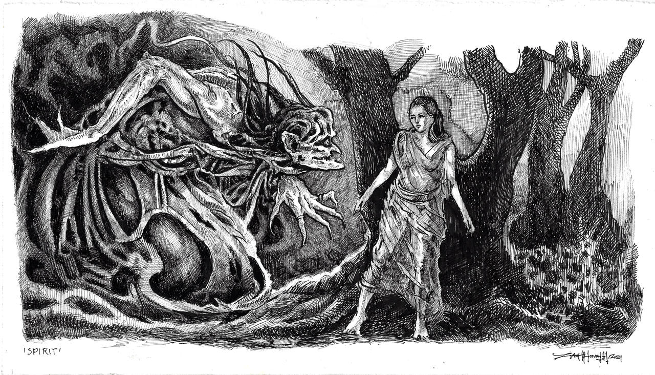 'Spirit' (inktober day 6) by ZachHorvath88 on DeviantArt