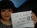 Im a real person ouo by Kikomazumi