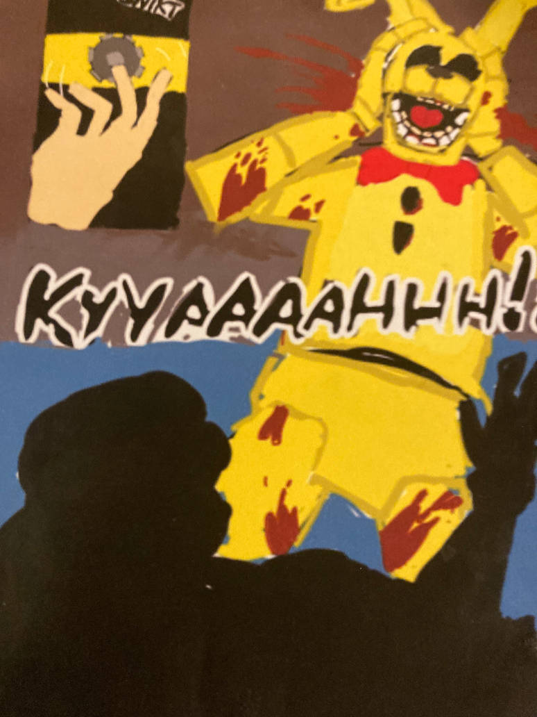 Springlocked FNAF redraw (printed) by TheAftonsFNAF on DeviantArt