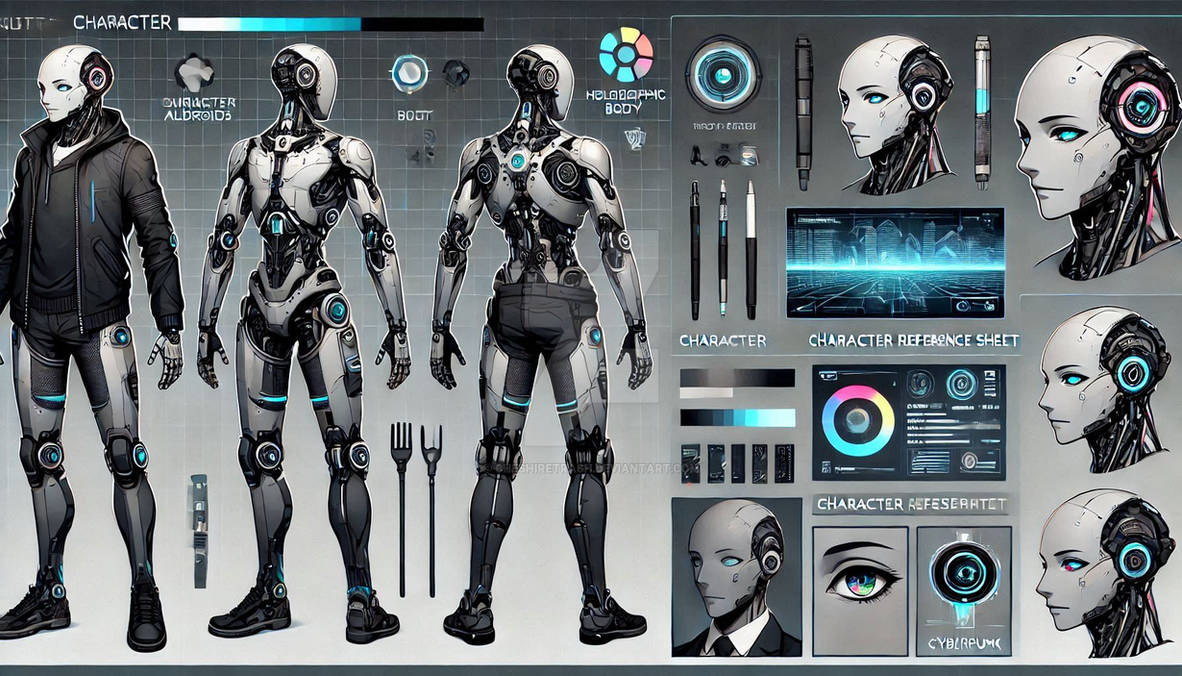 Humanoid Android by CheshireTrash on DeviantArt